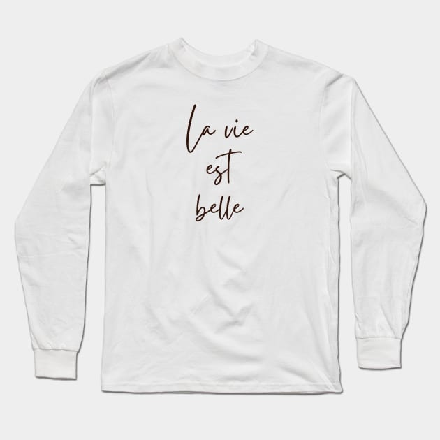 T shirt la sales vie est belle